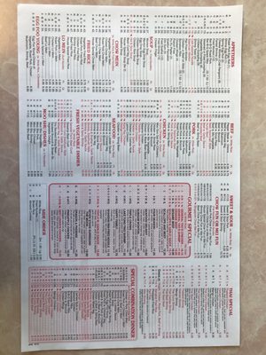 Foo Kan Chinese Restaurant menu 2